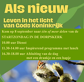 Startzondag 8 september